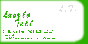 laszlo tell business card